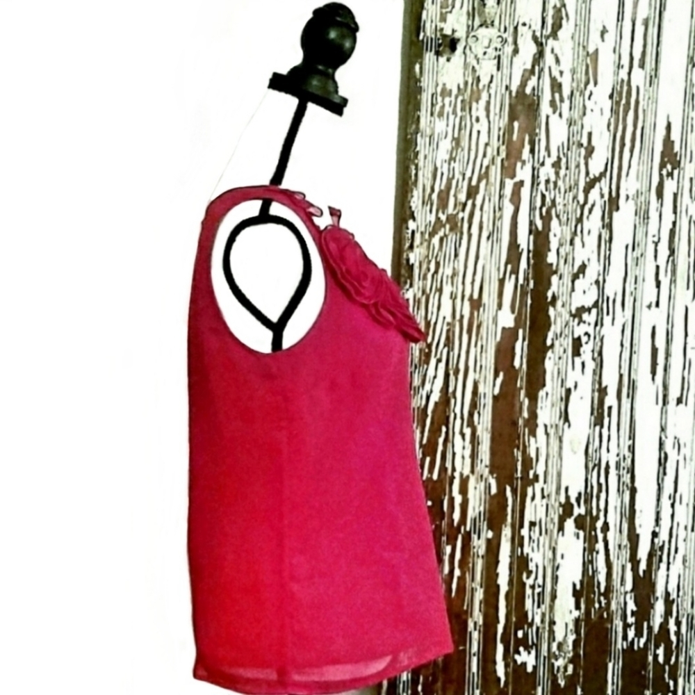 The Limited Scoop Neck Tank Top Red Size S - Picture 4 of 11